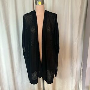 Chelsea & Theodore Black open Crotchet Knit Cover